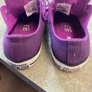 Purple converse sneakers size 9